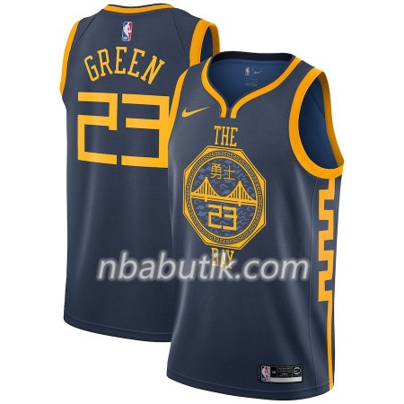 NBA Mænd Trøje Golden State Warriors Draymond Green 23 2018-19 Nike City Edition Navy Swingman NBA Mænd Trøje Golden State Warriors Draymond Green 23 2018-19 Nike City Edition Navy Swingman